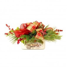 Creative Displays, Inc. Festive Mixed Greens and Red Berry Arrangement BREA3770